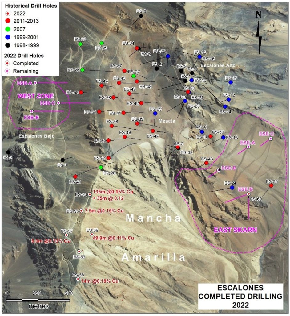 World Copper anuncia los resultados de la perforación Mancha Amarilla y confirma la extensión de la mineralización en el proyecto Escalones en Chile