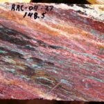 Chrysocolla in highly sheared quartz porphyry